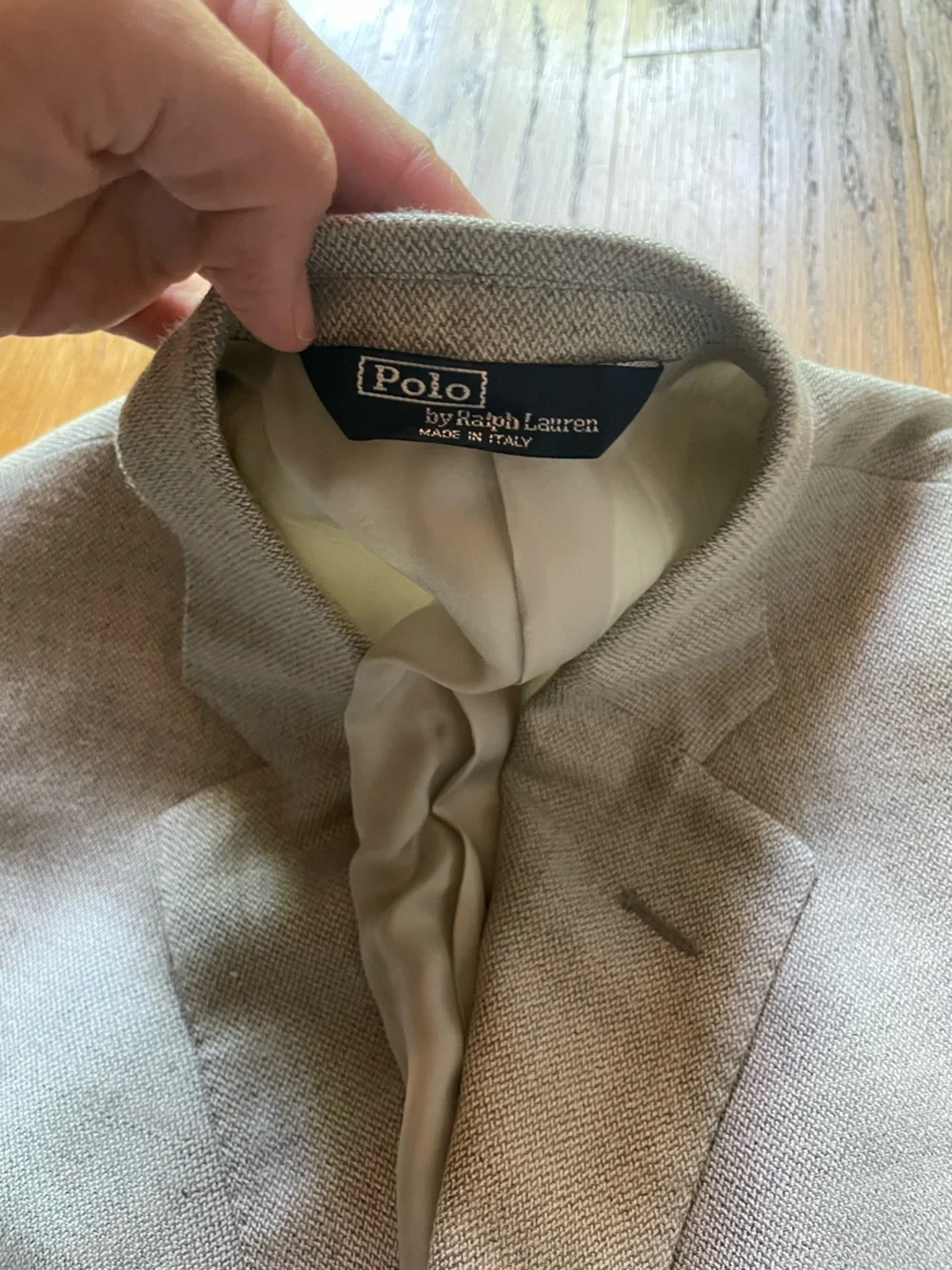 NWT Polo Ralph Lauren Gray Silk/Wool Blend Sports Coat 42L- Made in Italy
